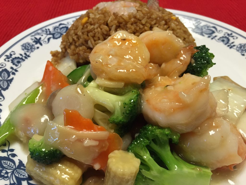 Shrimp & Vegetables (White Sauce)